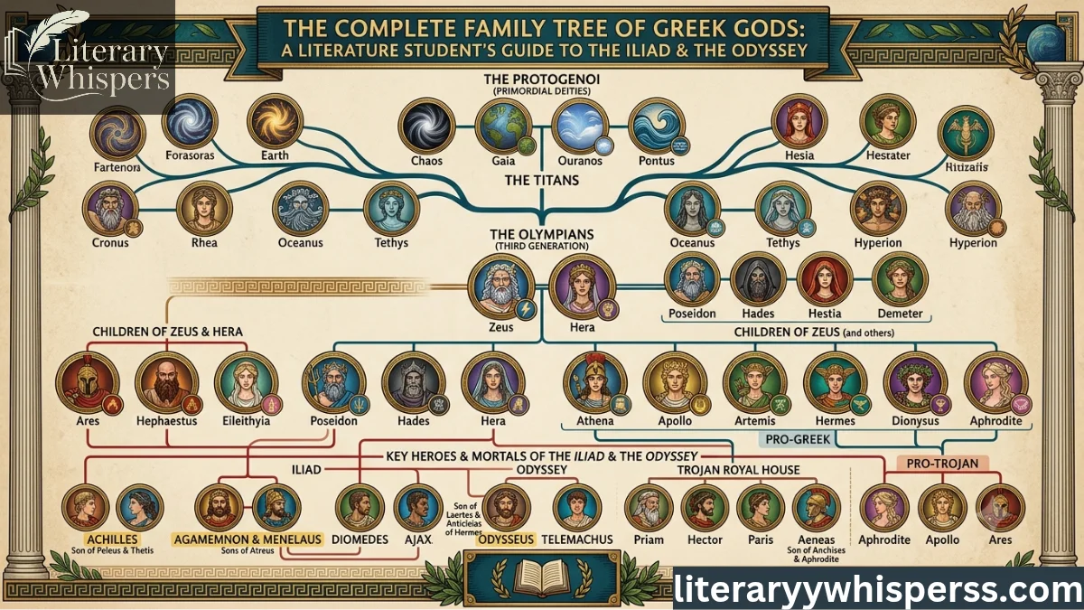 The Complete Family Tree of Greek Gods